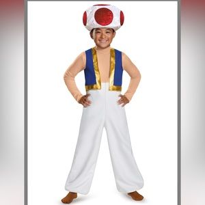Super Mario Toad kids HALLOWEEN costume Sz 7-8/medium
